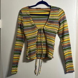 colourful cardigan